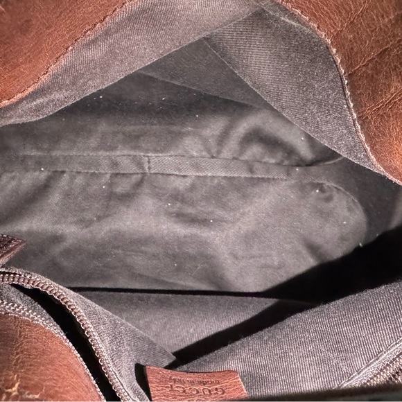 Extremely rare GUCCI GUCCISSIMA Horsebit tote in dark brown. Gently used - Picture 11 of 14